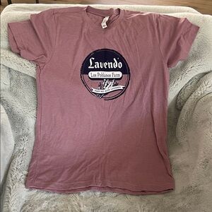 Lavendo Los Poblanos Farm Logo Tee - Dusty Rose